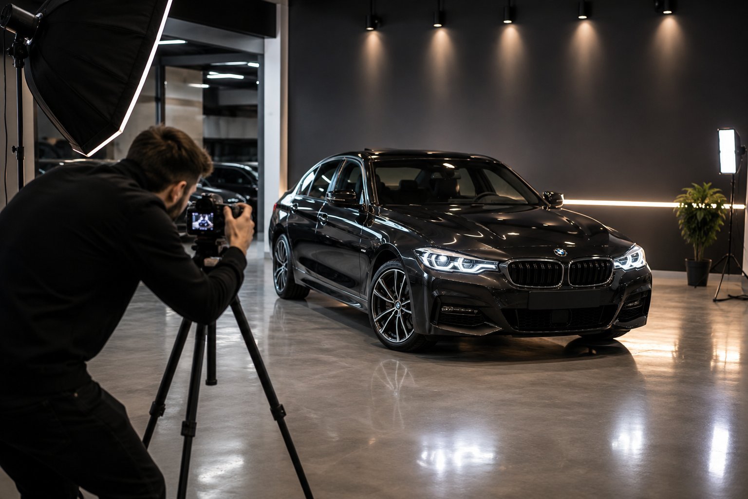 Professional car photography at AutoLink M.A.T. showroom